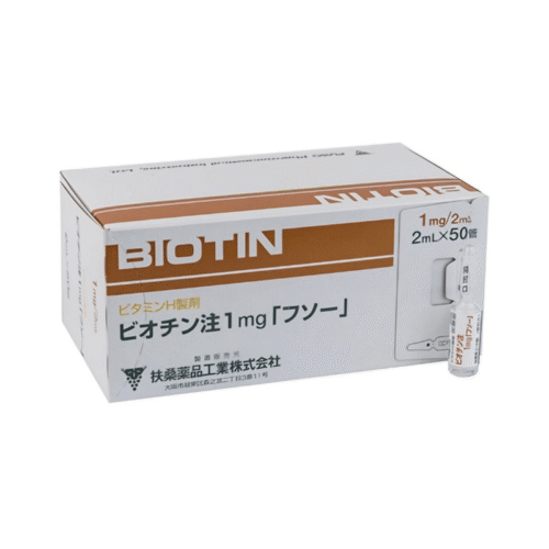 BIOTIN-INJECTION-1MG-1.png Biotin Injection Fusoo 1mg 50 Ampoules
