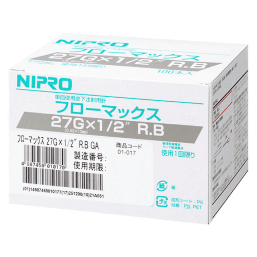 NIPRO-SYRINGE-WITH-NEEDLE-27G-R.Bx13MM-100PCS-1.png Nipro FlowMax 27G R.B Needle 13mm 100pcs