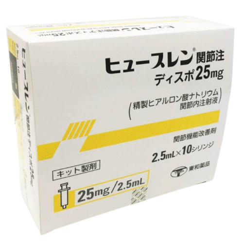 SODIUM HYALURONATE INTRA-ARTICULAR INJECTION 25MG SYRINGE “TOWA” (2.5MLx10PCS)